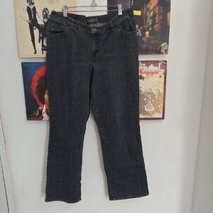 Venezia Women's Plus Size Black Boot-Cut Jeans